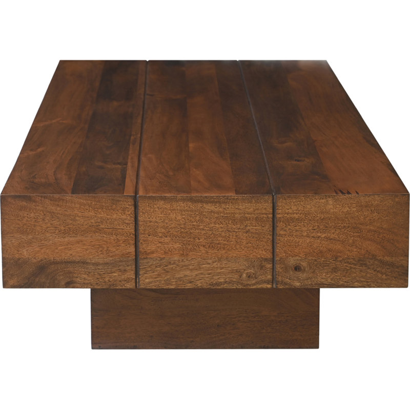 Table basse Plank Mango, Brun