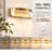 1-Light 10"W Gold Dimmable LED Wall Sconce