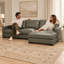 Canapé modulaire en cuir Eudia-1075851158