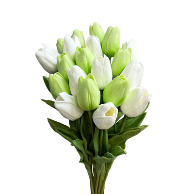 Ensemble de 20 tiges de tulipes artificielles Real Touch