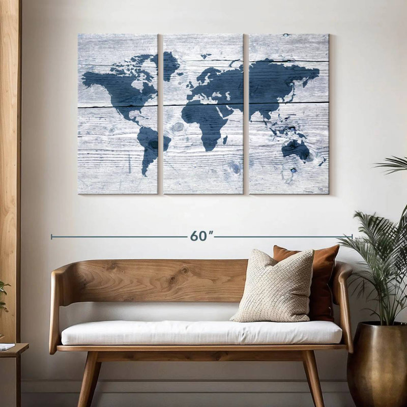  «Wooden World II, H 32 po x l 50 po
