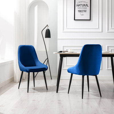 46cm H Velvet Upholstered Side Chair