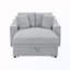 Chaise longue avec coussins et rangement caché-346912566