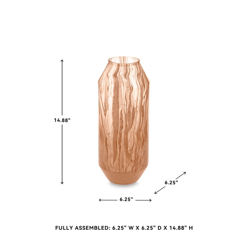 Vase Nefertari, H 15,25 po x l 6,25 po x P 6,25 po