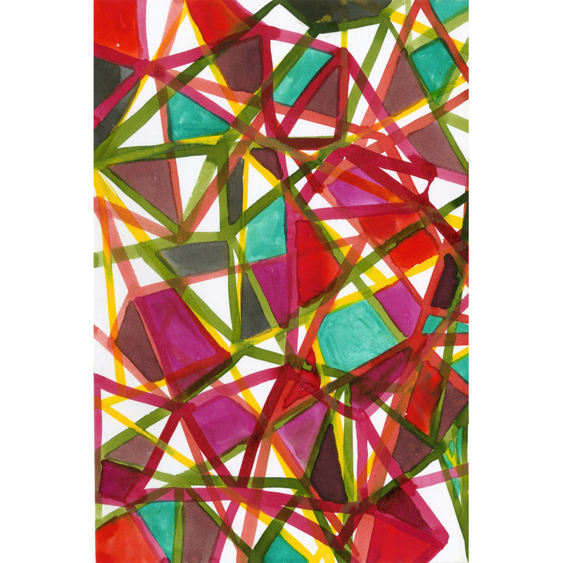 Prismatic I by Jodi Fuchs - Wrapped Canvas Painting, 76cm H x 51cm W x 3.8cm D