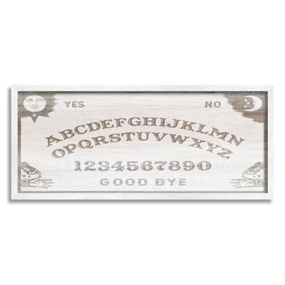 «Spooky Vintage Ouija Board» par Lil 'Rue - Art textuel sur toile