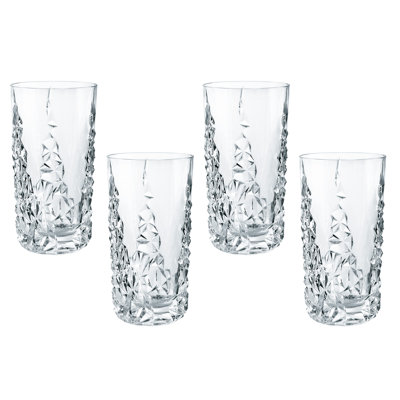 Sculpture 14.2 Oz. Long Drink, Set of 4