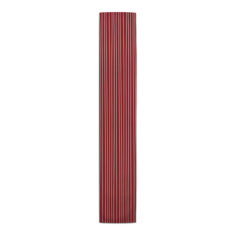 Pantanella Striped Table Runner, 72" x 16", Red