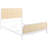 Randall White Open Cane Webbing Metal Queen Bed