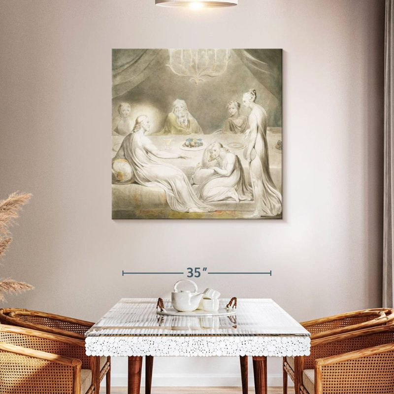 Adella Christ dans la maison de Marthe et Marie, H 39 po x l 39 po
