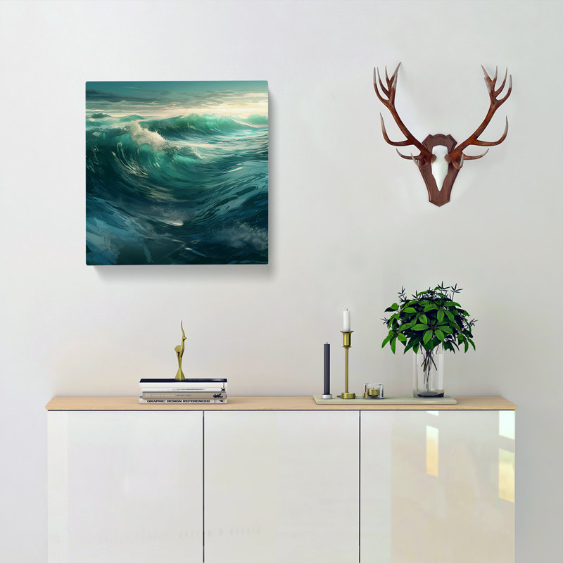 Ocean No.2 - No Frame Print, 35cm H x 35cm W x 3cm D