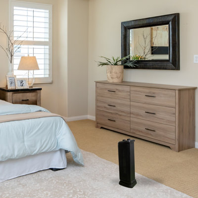 Comfort Glow Oscillating Tower Heater, 750W/1500W, Portable, Indoor Space Heater - CEH625