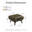 Repose-pieds rembourré en similicuir, repose-pieds, tabouret décoratif pour la maison-1698371074