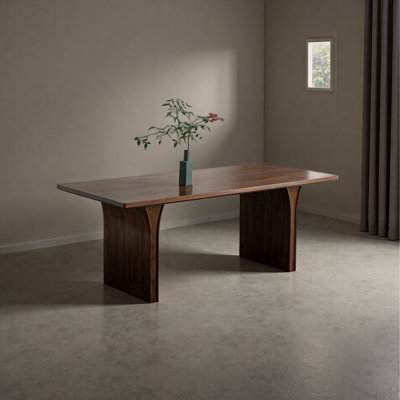 Vintage-Style Solid Wood Rectangular Desk