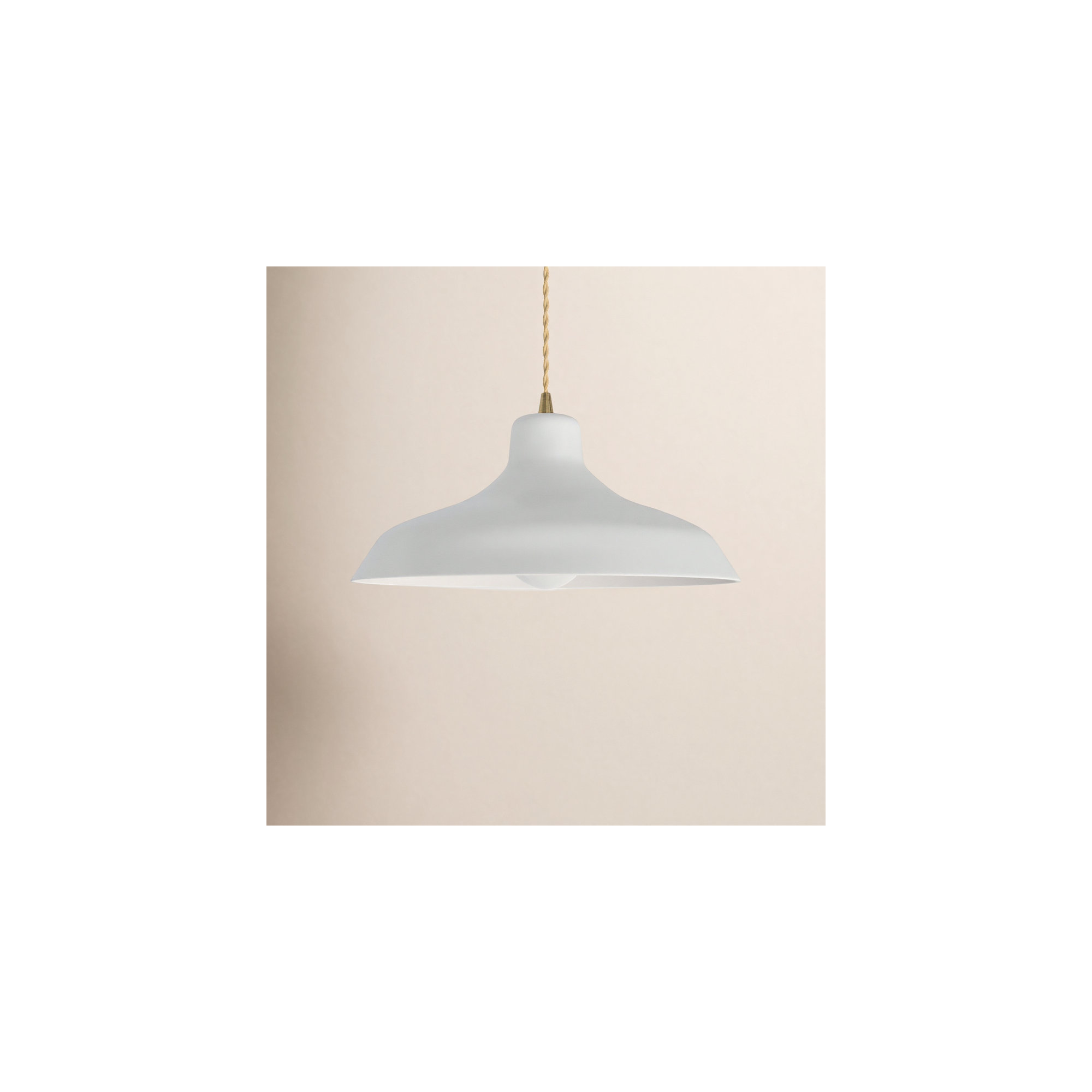 Fallon Ceramic Dimmable Pendant, Matte Black, 5.75" H x 11.5" W x 11.5" D, Gloss Blush
