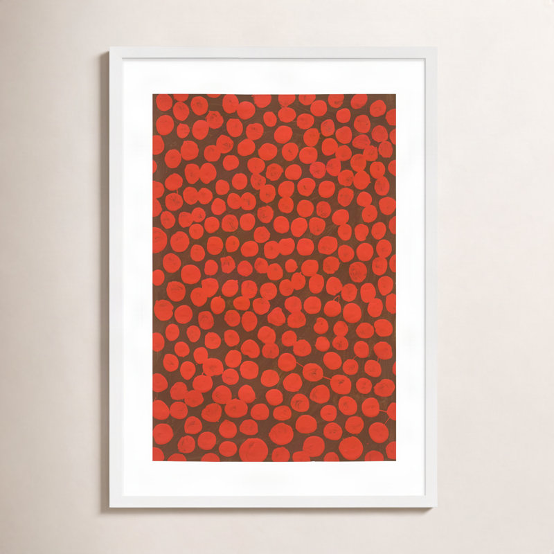 Navi Salsa on Brown par Michela Sorrentino - Peinture, H 30 po x l 21 po x P 1,25 po, Blanc