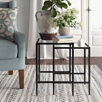 Edmont Glass Top Nesting Tables