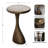 Auclair Sculptural Round Metal Side Table