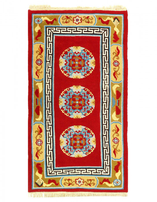 Tapis d'agneau en laine 5 pi 7 po x 3 pi One-of-a-Kind