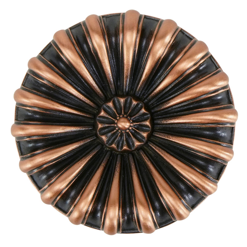 NANTUCKET KNOB IN ARTISAN PEWTER FINISH, Copper, 1 3/8"