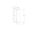 Armoire de salle de bain moderne, blanche, 19,7 x 55,1 x 12,5 pouces | 100% panneau de particules enduit de mélamine, épaisseur: 0,7 pouce | Comprend de nombreuses tablettes et du rangement supplémentaire | Conception élégante de couleur unie pour des espaces élégants