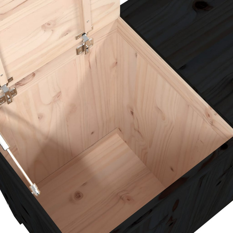 Wood Laundry Sorter, Black