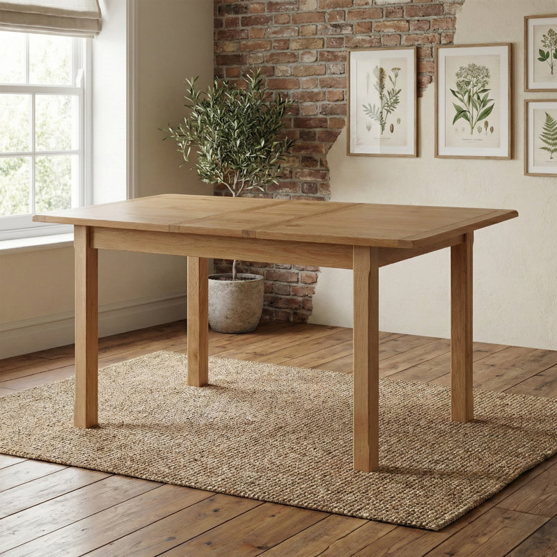 Racquel Dining Table, 76cm H x 112cm W x 80cm D, Oak
