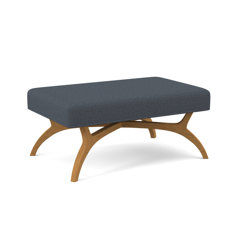 Ansel Upholstered Bench, Amber, Stepping Stones Ivory
