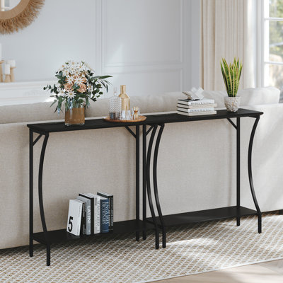 29.5'' Narrow Console Table with Power Outlets
