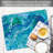 Chop Chop Blue Fluidity 1 Pack Designer Flexible Cutting Mat 15 Inch By 11.5 Inch