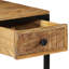 Solid Wood Top Metal Base Writing Desk
