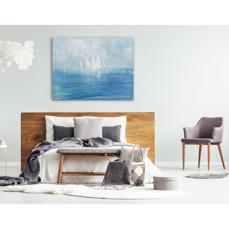 «Set Sail», peinture, Toile tendue, H 36 po x l 48 po, Sans cadre