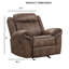 Fauteuil inclinable et oscillant de style transitionnel