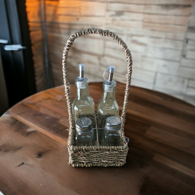Glass Square Flatware Caddy