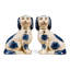 Staffordshire Dogs Blue Pair