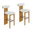Ensemble de 2 tabourets de bar en bois avec finition en noyer-1451633167