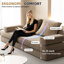 Lit multifonctionnel en tissu de chenille Boneless-1077267413-1077267408