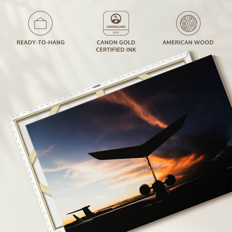 Mehar Private Jet Silhouette, 8" H x 12" W