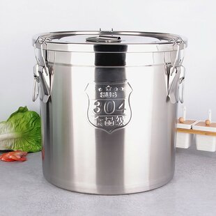 Stainless Steel Airtight Rectangular Storage Container - 4 L - for freezer  or large batches