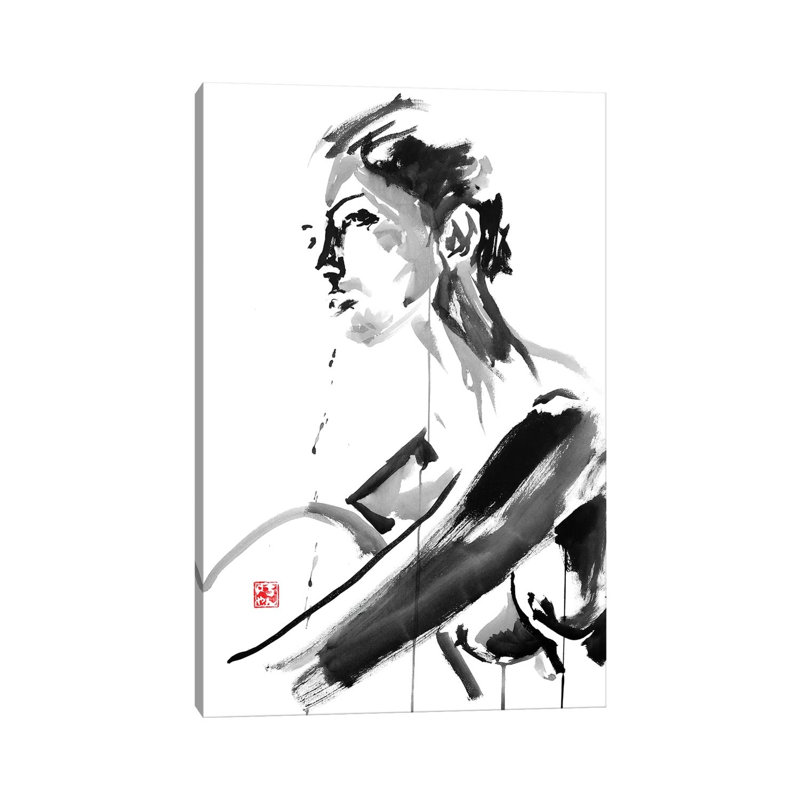 Thinking by Péchane - Print on Canvas, Wrapped Canvas, 101.6 cm H x 66.04 cm W x 3.175 cm D