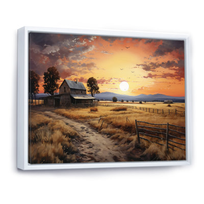 Barn Scenery At Dusk IV - Barn Wall Art for Living Room