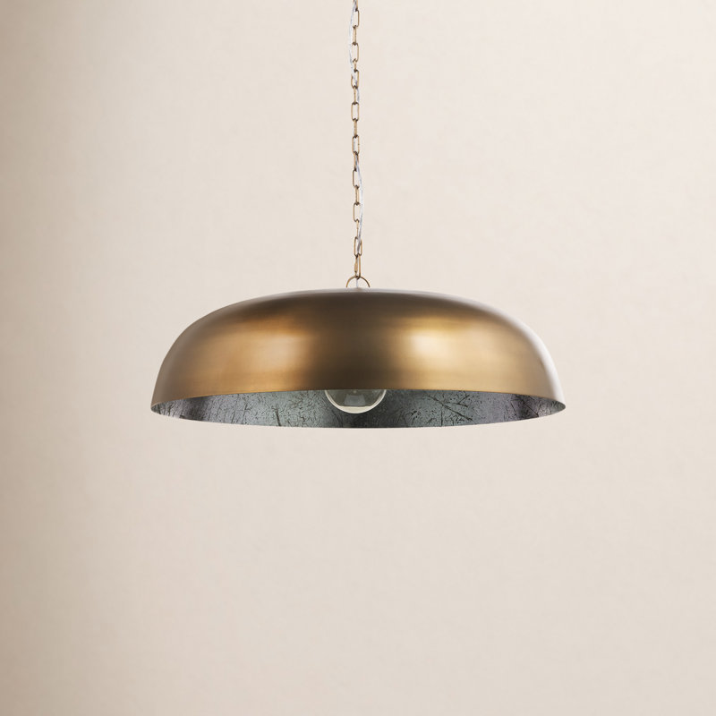 1 - Light Gold Single Pendant