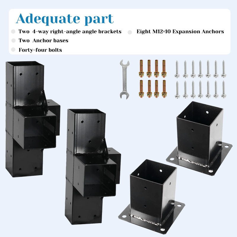 Anman Black Metal Hardware