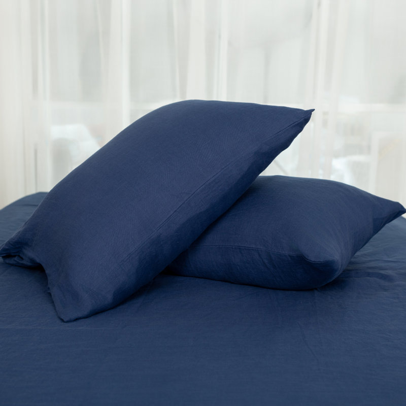 Basic 100% Linen - Set of 2, King Pillowcases