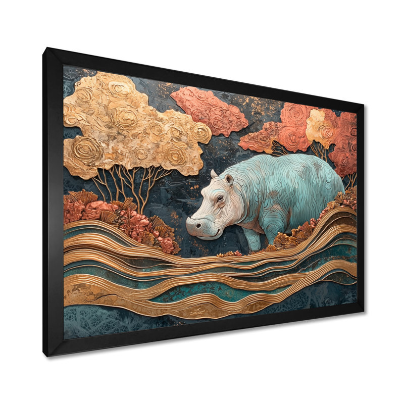 Gutirrez - Animals Wall Art, Impression d'un seul cadre photo, H 30 po x l 40 po, Noir