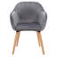 Mirakel 47cm H Velvet Upholstered Armchair-801938988