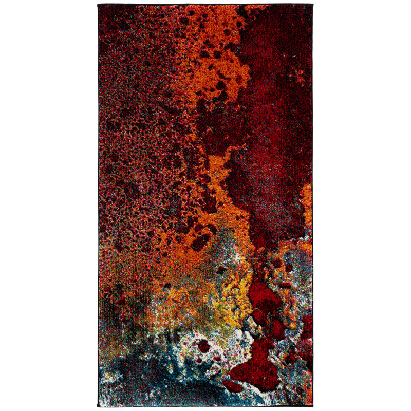 Vincenzo Performance Abstract Rug, Rectangle 2'7" x 5'