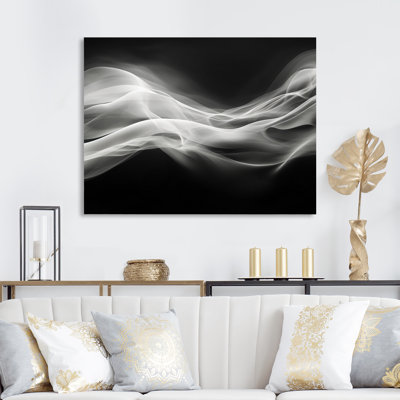 Noir blanc abstrait contemplatif III - impression