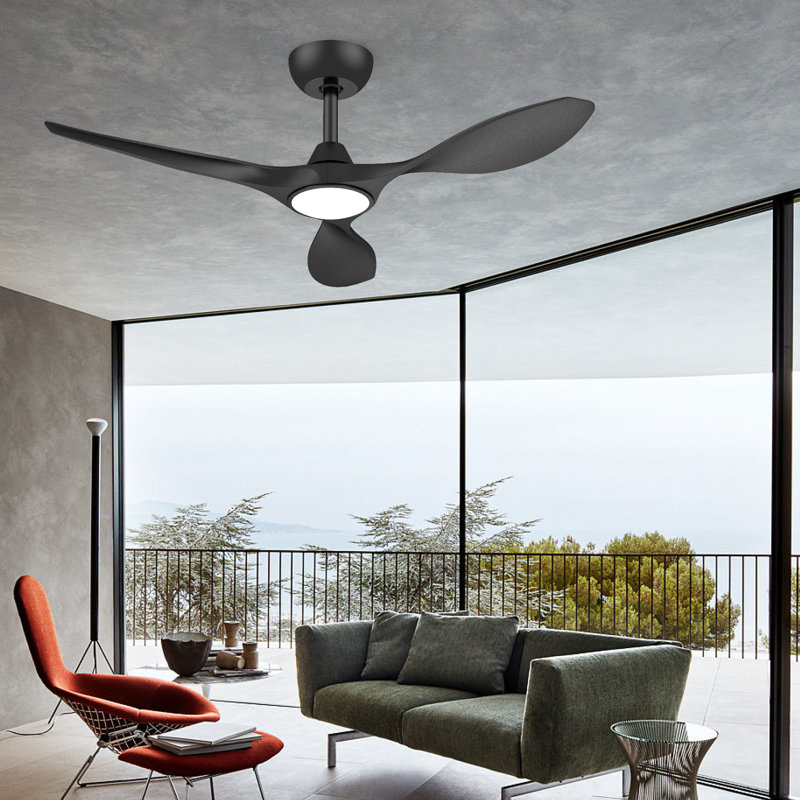Ventilateur de plafond 42 po avec lumière, Noir