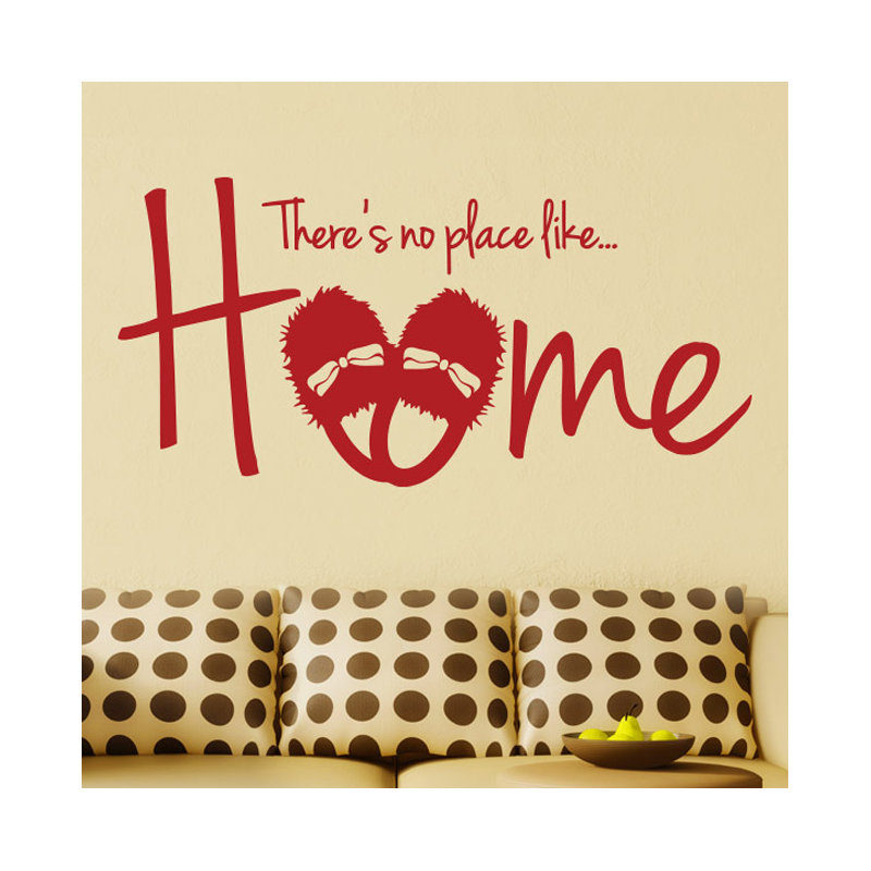 Non-Wall Damaging Wall Decal, Dark Red, Large